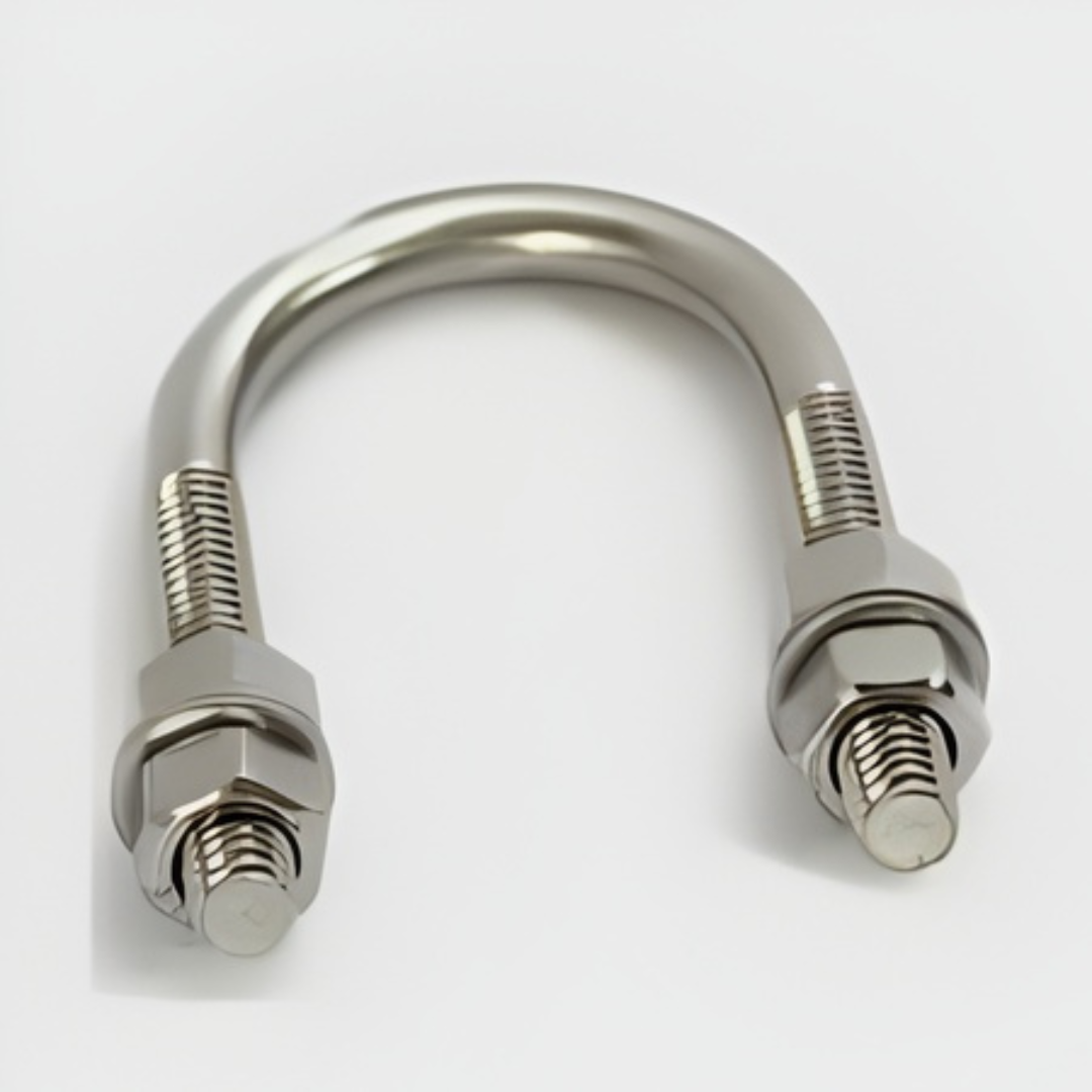 Industrial-Grade Stainless Steel U-Bolt with Heavy-Duty Hex Nuts & Washers